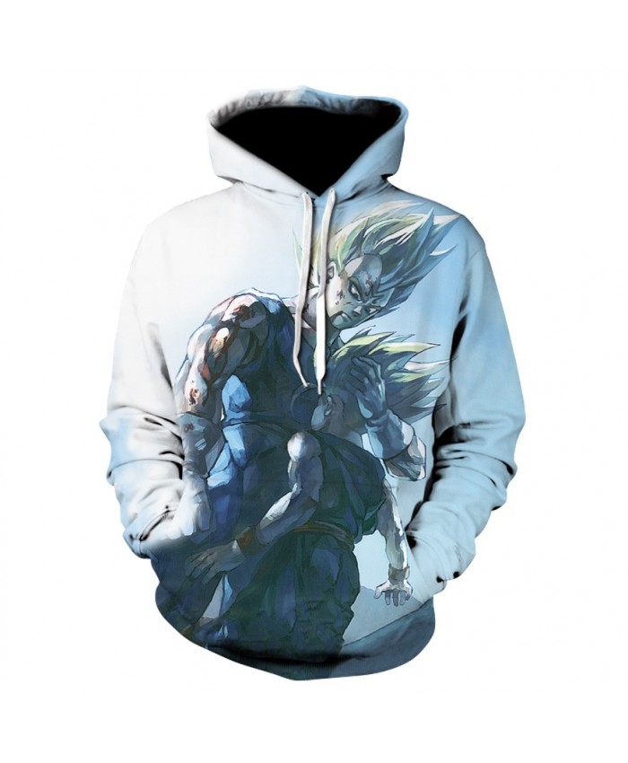 New Hoodies Super Saiyan Kid Goku Grow Fighting together Hoodies Pullovers Men Women Long Sleeve Outerwear New Hoodies