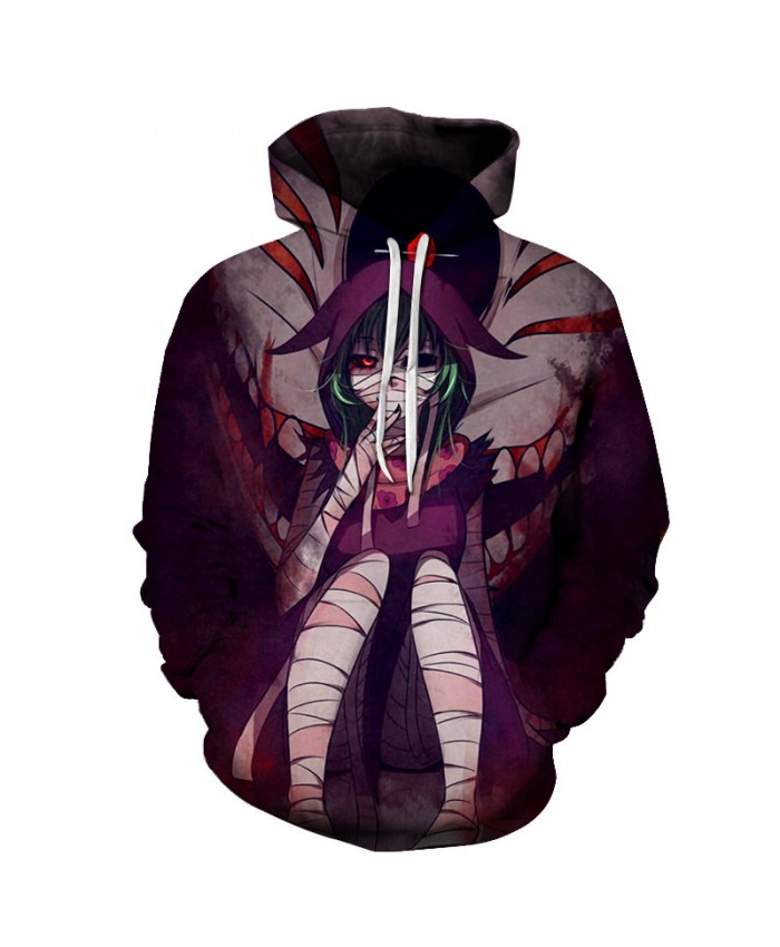New Hot Anime Tokyo Ghoul Hoodies Women/Men Fashion Black Japan 3D Printed Hooded Sweatshirt Casual Streetwear Halloween Clothes