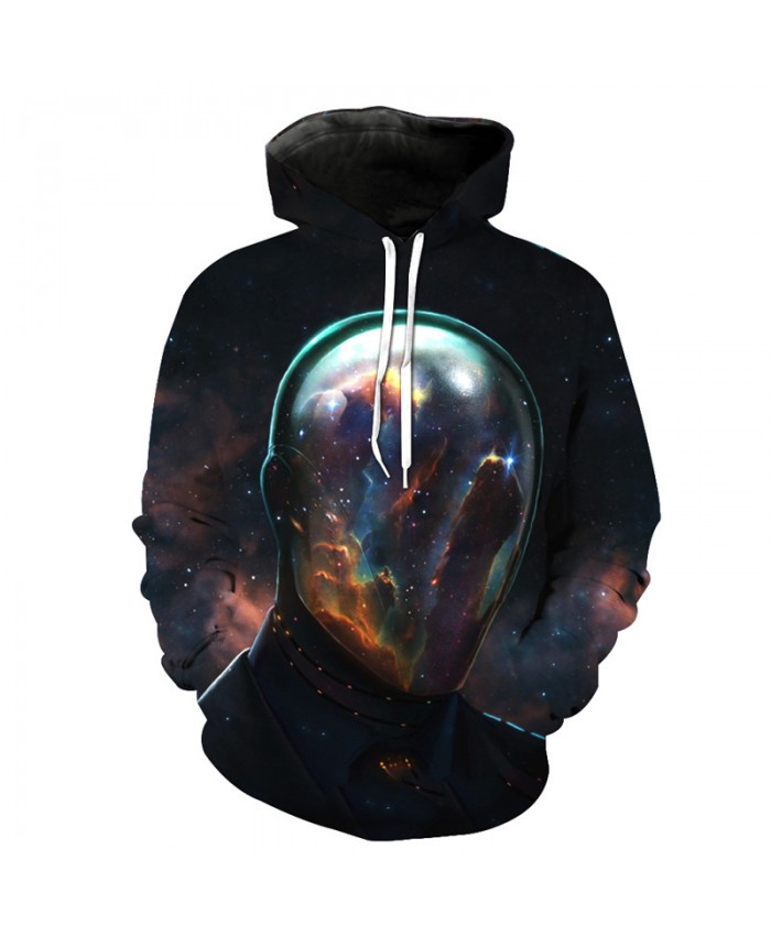 New Human Universe Warrior Cool Print Casual Hoodie