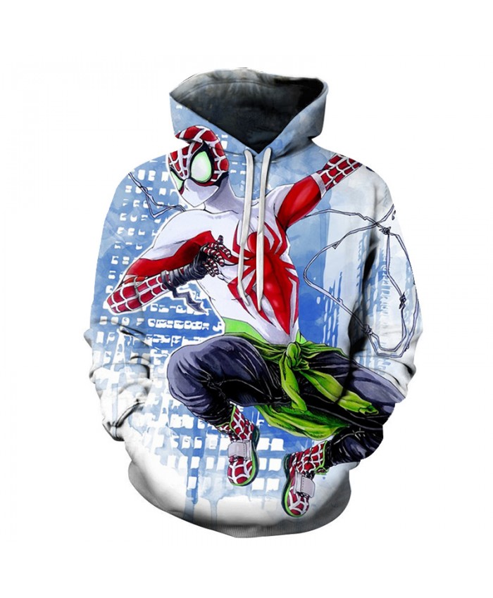 New Marvel Comics 3D Spiderman Hoodies Men Autumn Fashion Funny Hoodie Harajuku Hip Hop Men Women Hoody Streetwear Sweatshirts
