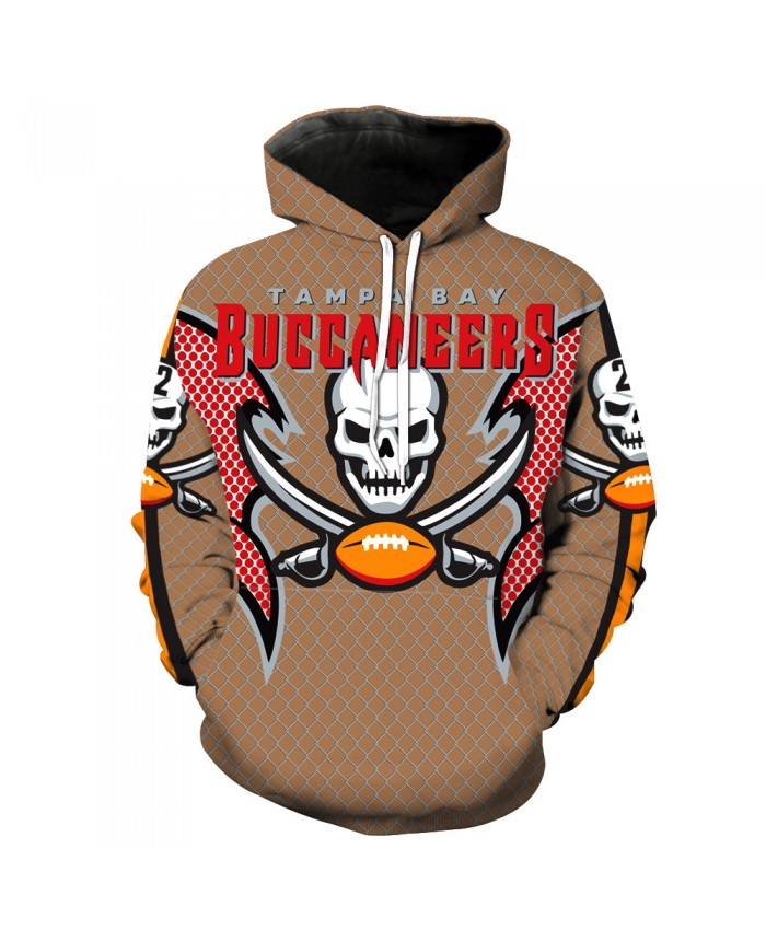 New Tampa Bay Buccaneers NFL Team 3D Digital Print Sweater Cool 3D Hoodies For Men