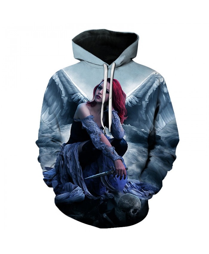 New angel Hoodies Men 3d Sweatshirt Hooded Anime Pullover Quality Brand Hoodies Harajuku Printed Fashion Tracksuit Boy Jackets C