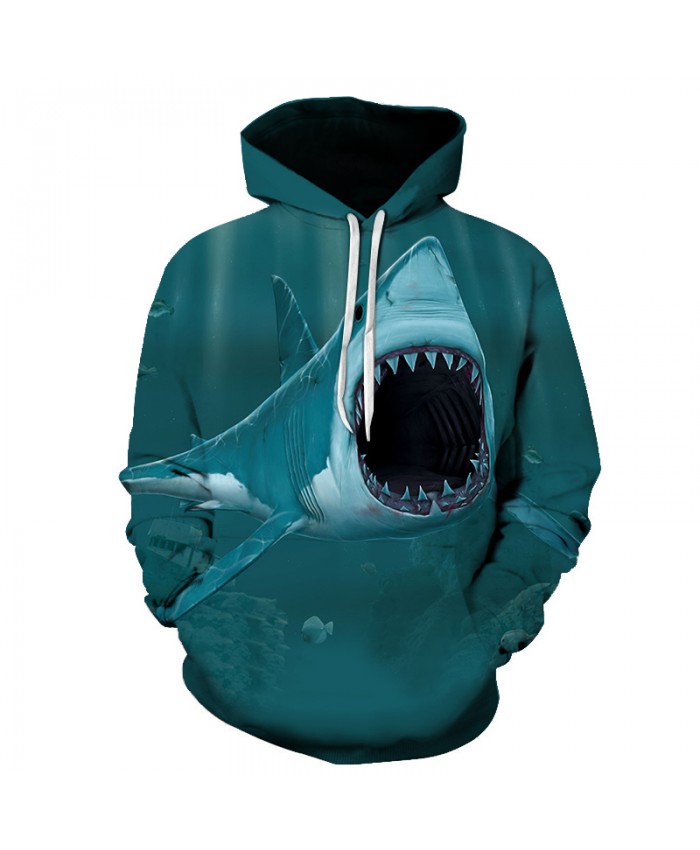 New2021 men's Cool Shark hoodie 3D printed pullovers autumn/winter casual fashion hoodie suppliers direct sales big size