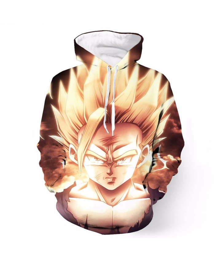 Newest Anime Dragon Ball Z Hooded Super Saiyan Hoodies Harajuku Sweatshirt Men Pullovers 2021 New Design Women Plus S-6XL