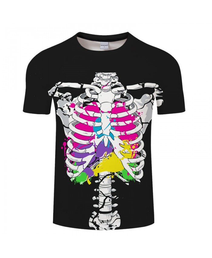 Newest Men t shirts Fashion Casual t-shirt Popular Anime Tops Skull shirt Couple Harajuku Unisex Tshirts Pullovers
