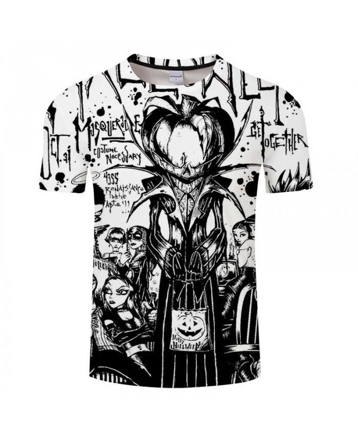 Nice Halloween 3D Print T shirts Men T-shirts Brand Tops Tee Streetwear Summer Short Sleeve tshirt O-neck Drop Ship