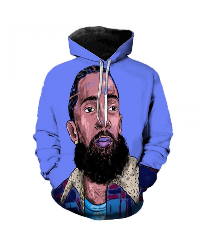 Nipsey Hussle Music 3D Printed Hoodies Men/Women Singer Hooded Sweatshirts Spring Outerwear Plus Size Unisex Polluver