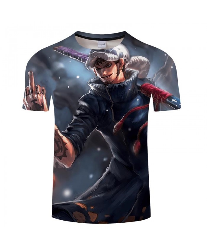 One Piece Direct Looking Middle Finger 3D Print Men tshirt Crossfit Shirt Casual Summer Short Sleeve Male tshirt Men