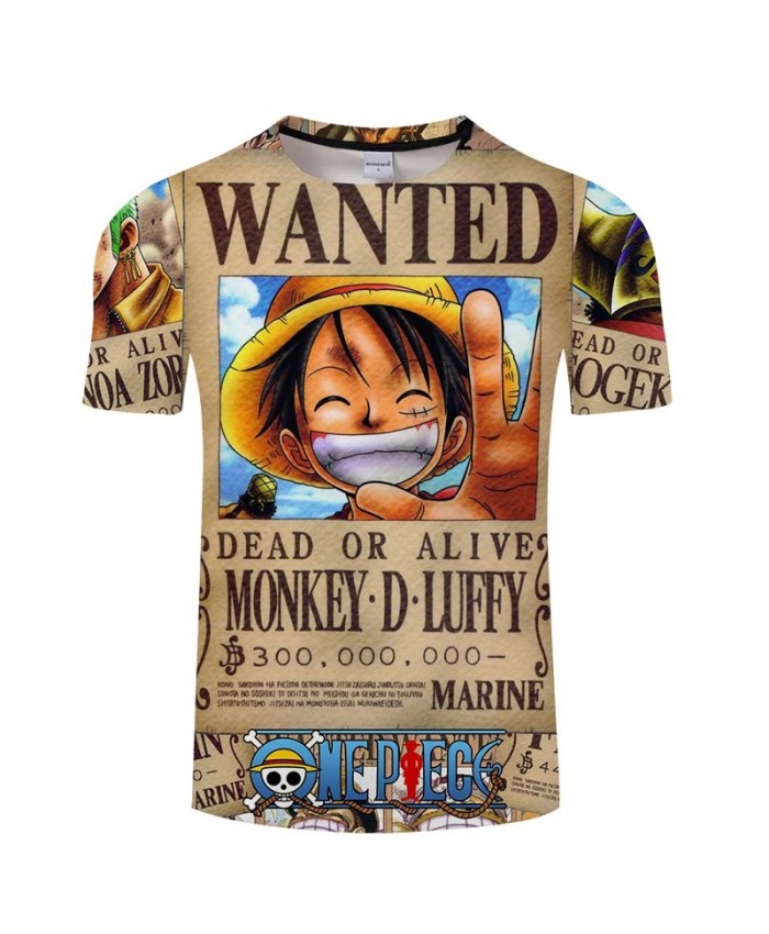 One Piece Laugh Heartily 3D Print Men tshirt Crossfit Shirt Casual Summer Short Sleeve Male tshirt Fitness Brand Men