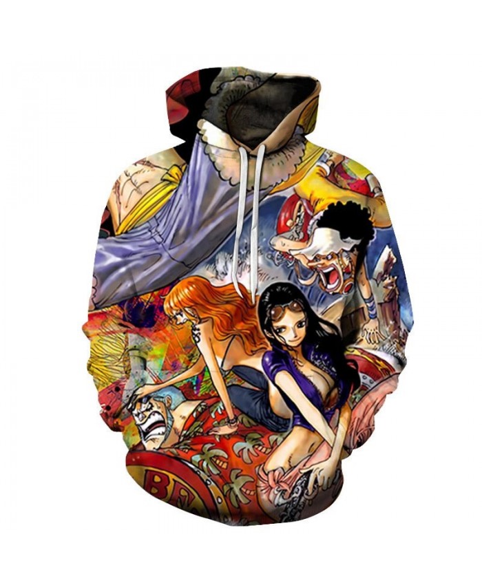 One Piece Stroking Head 3D Print Men Pullover Sweatshirt Clothing for Men Fashion Custom Pullover Hoodie Streetwear