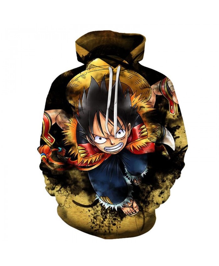 One Piece Very Angry And Punched 3D Print Men Pullover Sweatshirt Clothing for Men Custom Pullover Hoodie Streetwear