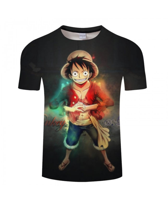 One Piece Wearing Sandals 3D Printed Men tshirt Crossfit Shirt Casual Summer Short Sleeve Male tshirt Men O-neck