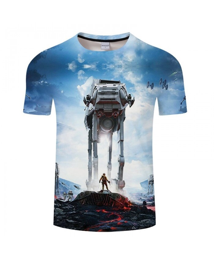 Oversized Robot Star Wars 3D Print T Shirt Men tshirt Summer Casual tshirt Short Sleeve O-neck Tops&Tee Drop Ship