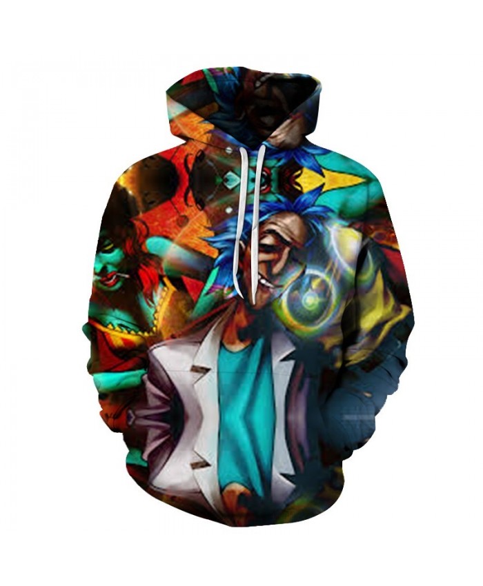 Painting Hoody Rick and Morty Hoodies Mens Sweatshirt 3D Hoodie Streatwear Pullover Autumn Tracksuit Print Drop Ship