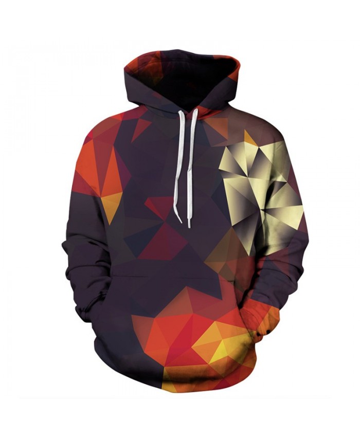 Patchwork Design 3D Printing Men Women Hoodies Fashion Hip hop Hooded Sweatshirt Pullover