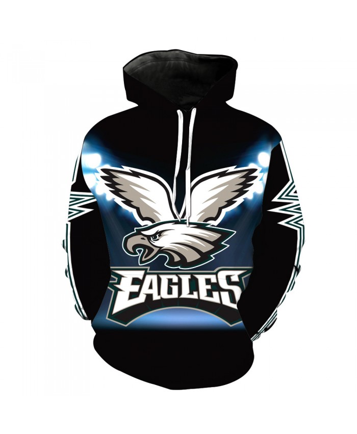 Philadelphia Eagles NFL Rugby 3D Printed Sweater Couple Sweater 3D Printed Sweatshirt Hoodie