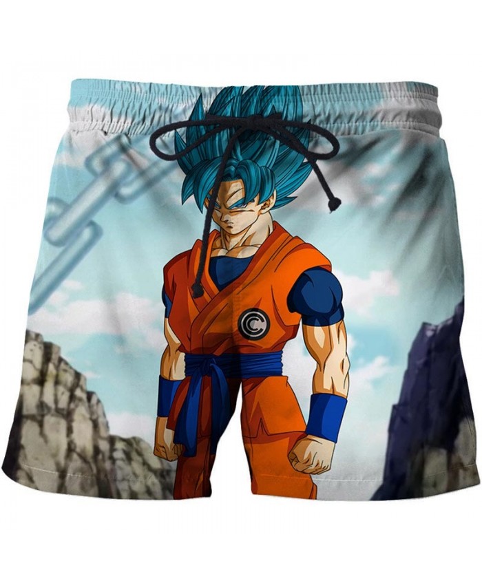 Pissed Off Dragon Ball Men Anime 3D Stone Printed Beach Short Casual Summer Male Quick Dry Breathable Board Short