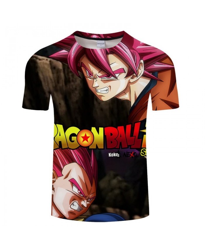 Pointed Nose Cartoon Goku Dragon Ball 3D Print Men tshirt Anime Casual Summer Short Sleeve Male O-neck Drop Ship