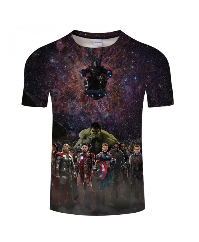 Print T Shirt Men Brand 3D T Shirts tshirt Avengers Endgame Casual Short Sleeve O-neck Crossfit Shirt Tops&Tees Men