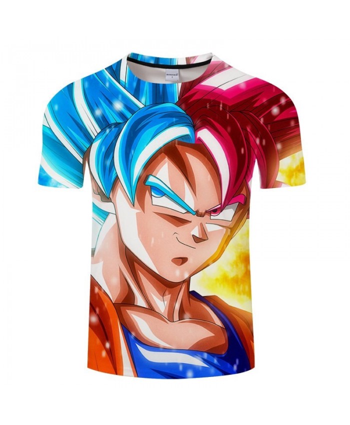 Proud Eyes Cartoon Goku Dragon Ball 3D Print Men tshirt Anime Casual Summer Short Sleeve Male Tops&Tee Drop Ship