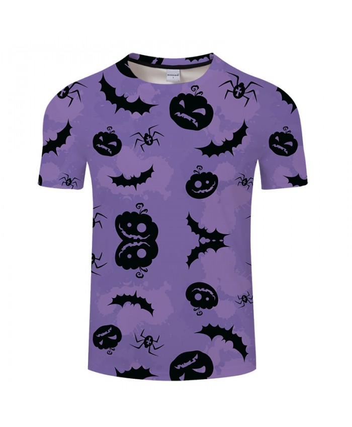 Pumpkin&Spider 3D Print T shirts Men T-shirts Brand Top Tees Streetwear Summer Short Sleeve tshirt O-neck Drop Ship