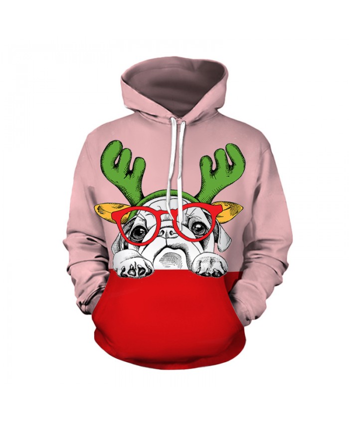 Puppy wants a Christmas present Hoodies 3D Sweatshirts Men Women Hoodie Print Couple Tracksuit Hooded Hoody Clothing