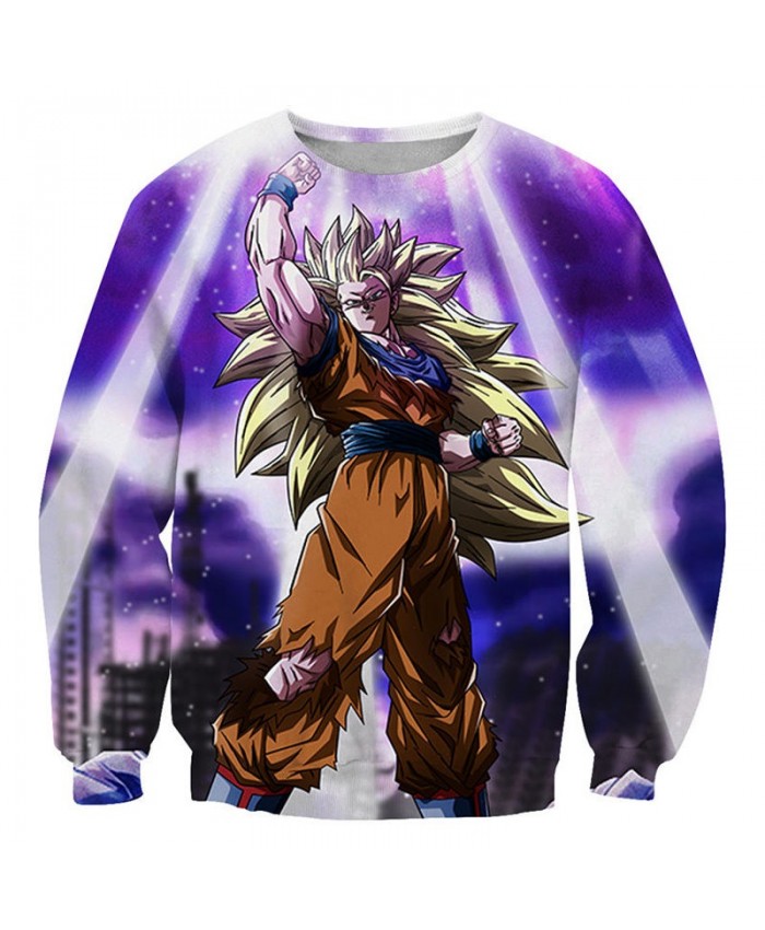 Raise Your Hand Dragon Ball 3D Mens No Cap Pullover Sweatshirt Pullover Casual Men Streetwear Sweatshirt Fashion