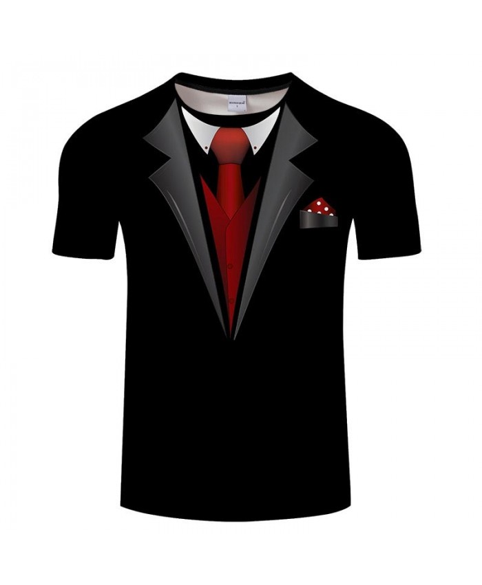 Red Tie 3D Printed Men Anime tshirt Crossfit Shirt Casual Short Sleeve Summer Male T Shirt Men Brand O-neck Tops&Tee