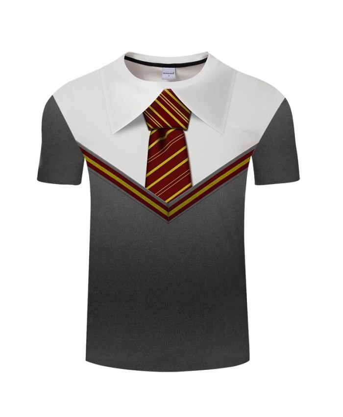 Red Yellow Tie 3D Printed Men Anime tshirt Crossfit Shirt Casual Short Sleeve Male T Shirt Men Brand O-neck Tops&Tee
