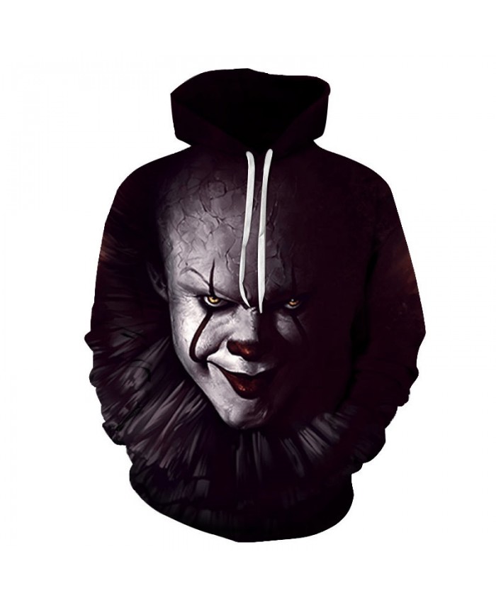 Red-black Lips Clown 3D Printed Men Pullover Sweatshirt Clothing for Men Custom Pullover Hoodie Casual Hoodies Men