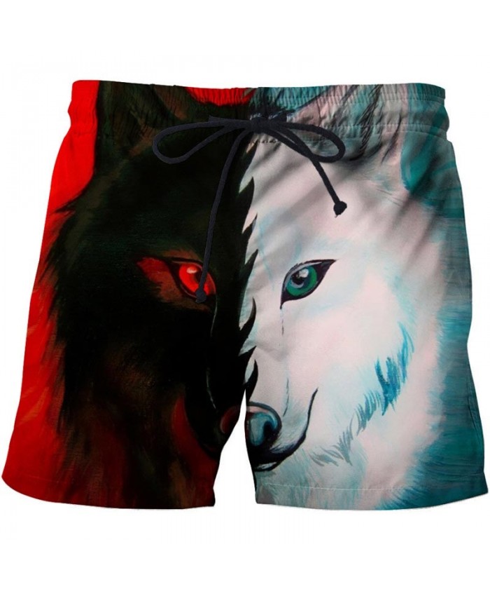 Red-green Eyes 3D Print Men Shorts Casual Cool Elastic Waist Men Stone Printed Beach Shorts Male Fitness Shorts