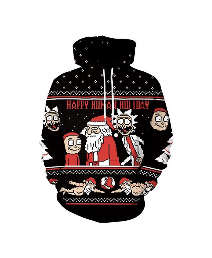 Rick And Morty Clothing 3D Christmas Print Ugly Christmas Sweater Anime Style Men/Women Unisex top Casual Clothes Dropship