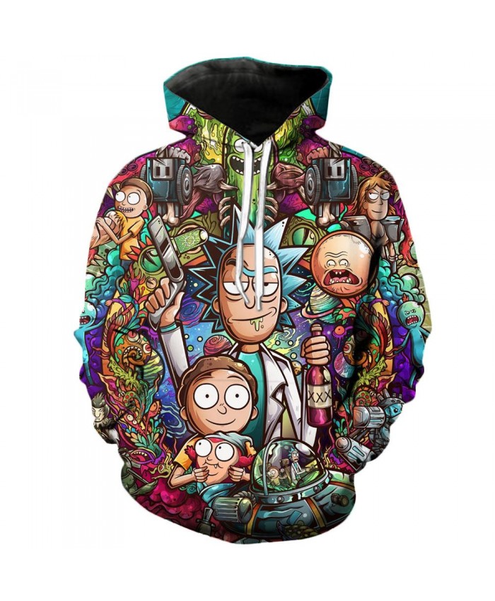 Rick and Morty Casual Hoodies 3D Sweatshirt Men brand hoodie comic fashion with Hoodie streetwear
