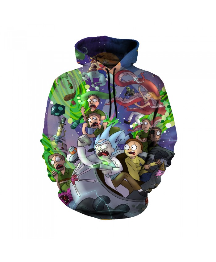 Rick and Morty Figure Hoodies Sweatshirt Men Women Autumn Hoodies Fashion Brand Rick and Morty Costume B