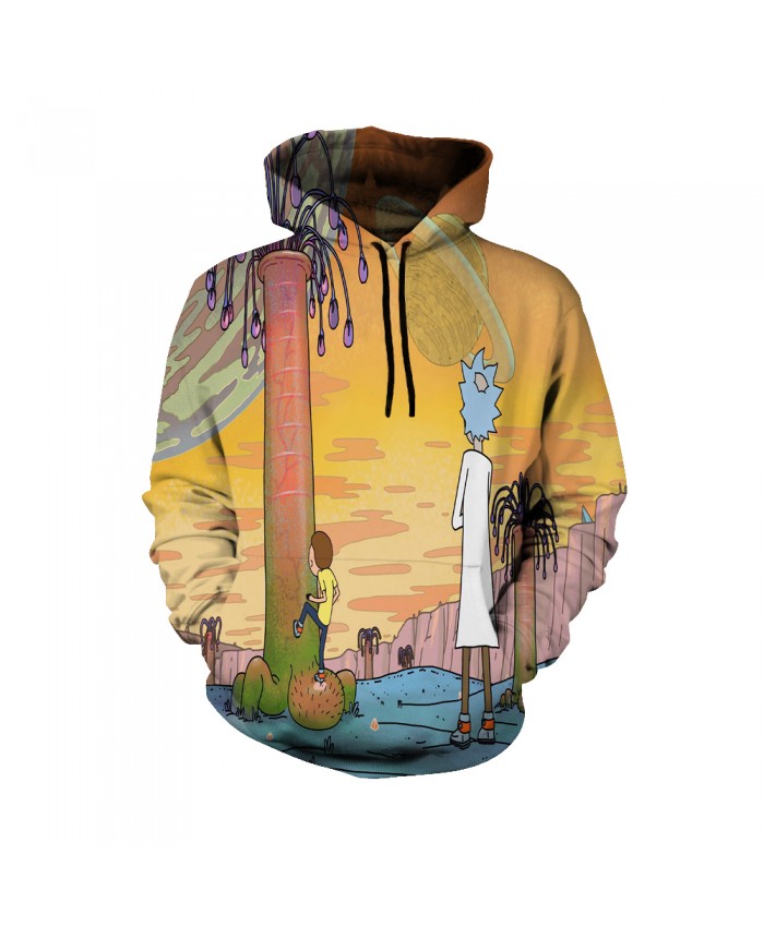 Rick and Morty Figure Hoodies Sweatshirt Men Women Autumn Hoodies Fashion Brand Rick and Morty Costume E