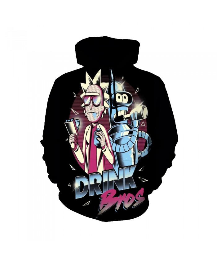 Rick and Morty Figure Hoodies Sweatshirt Men Women Autumn Hoodies Fashion Brand Rick and Morty Costume O