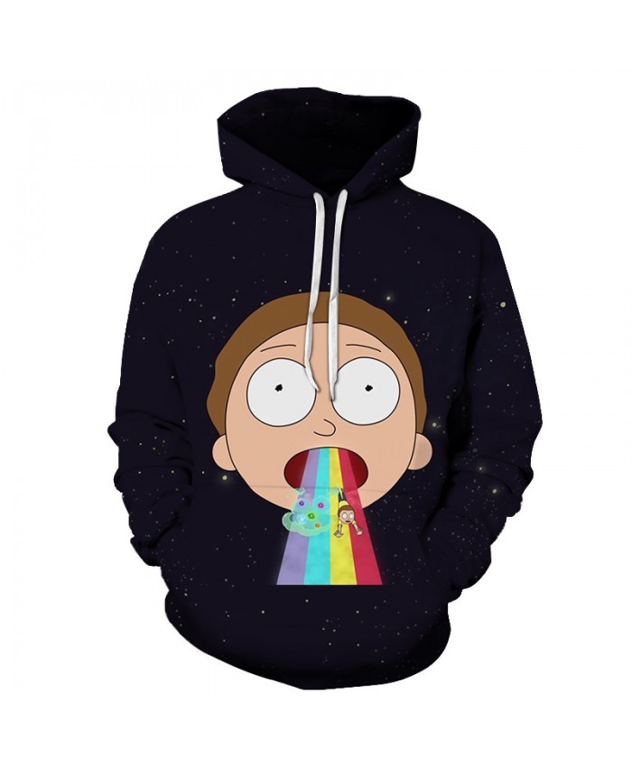 Rick and Morty Printed Hoodies Mens Sweatshirts 3D Hoodie Anime Pullover Male Hoody Streetwear Tracksuits Drop Ship B