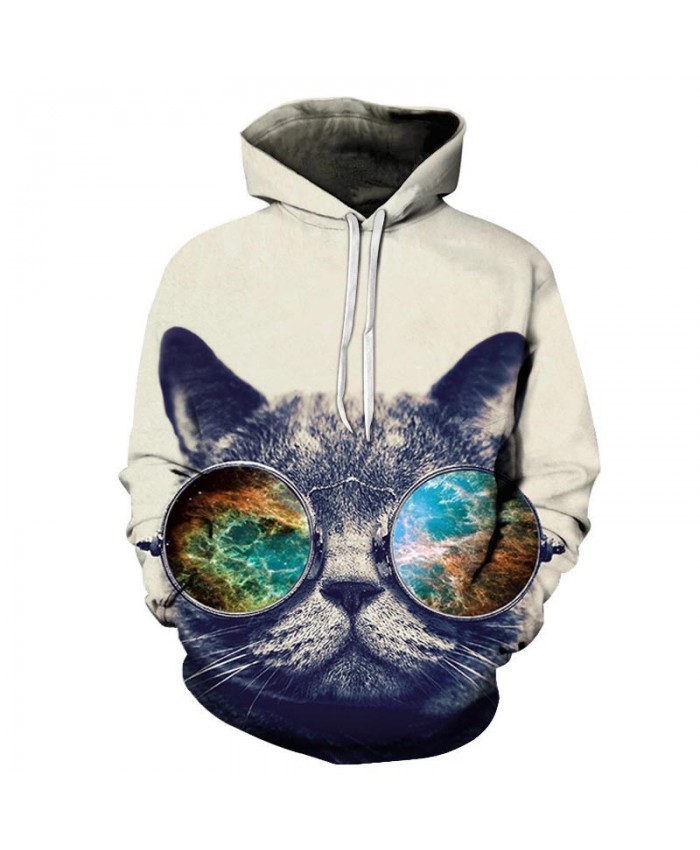 River Cat 3D Print Mens Pullover Sweatshirt Pullover Casual Hoodie Men Streetwear Sweatshirt Hoodie Tracksuits Tops
