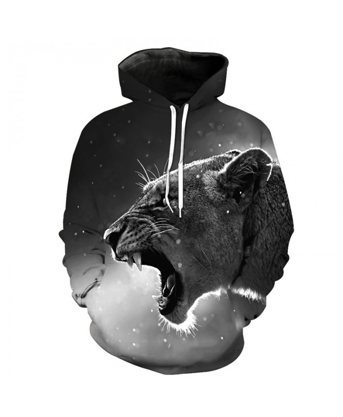 Roar Lion Casual Hoodie New 2021 Fashion Hooded Sweatshirt Pullover Casual Hoodies Casual Hoodie Autumn Tracksuit Pullover Hooded Sweatshirt