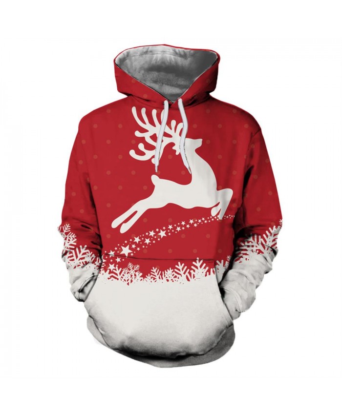 Running Deer Christmas Christmas Hoodies 3d Sweatshirts Men Women Hoodie Print Couple Tracksuit Hooded Hoody Clothing