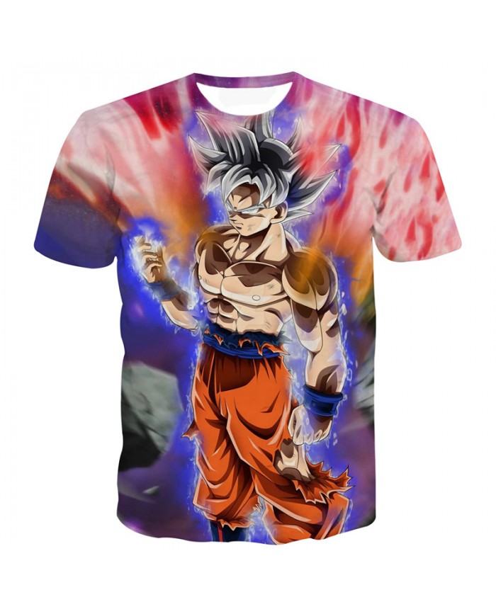 S-5XL New Dragon Ball Z T Shirt Ultra Instinct Super Saiyan God Goku T-Shirt Men Summer 3D Tops Camiseta Dragon Ball T Shirts