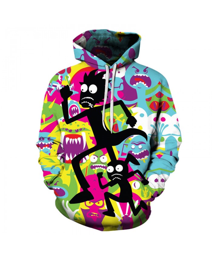 S-6XL Hoodies Rick and Morty Cartoon printing Women/Men harajuku Hooded sweatshirts 3d casual pullover clothing Drop Shipping