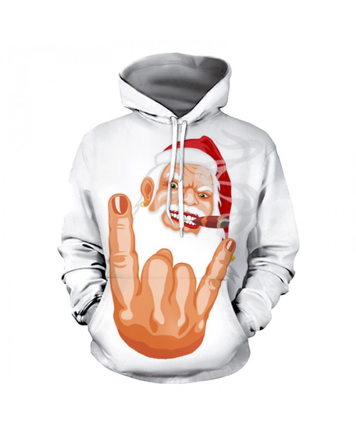 Santa Claus Cheers Christmas Hoodies 3D Sweatshirts Men Women Hoodie Print Couple Tracksuit Hooded Hoody Clothing