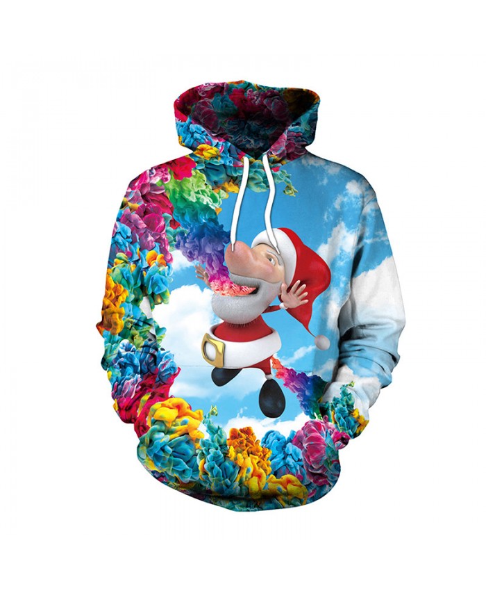 Santa Claus Various Colors Christmas Sweater Unisex Men Women Vacation Santa Elf Pullover Funny Sweaters Tops Autumn Winter Clothing
