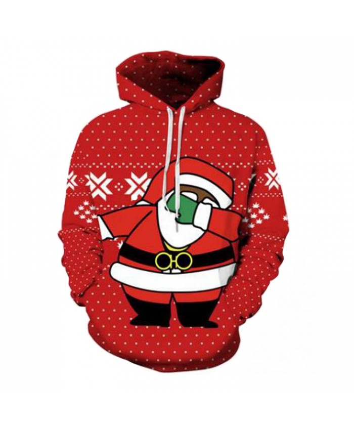 Santa Hoodie Christmas Hoodies 3D Sweatshirts Men Women Hoodie Print Couple Tracksuit Hooded Hoody Clothing