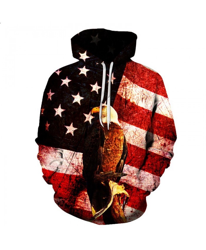 Scarlet War American Flag Eagle Street Hoodie Fashion Pullover Casual Hoodie Autumn Tracksuit Pullover Hooded Sweatshirt