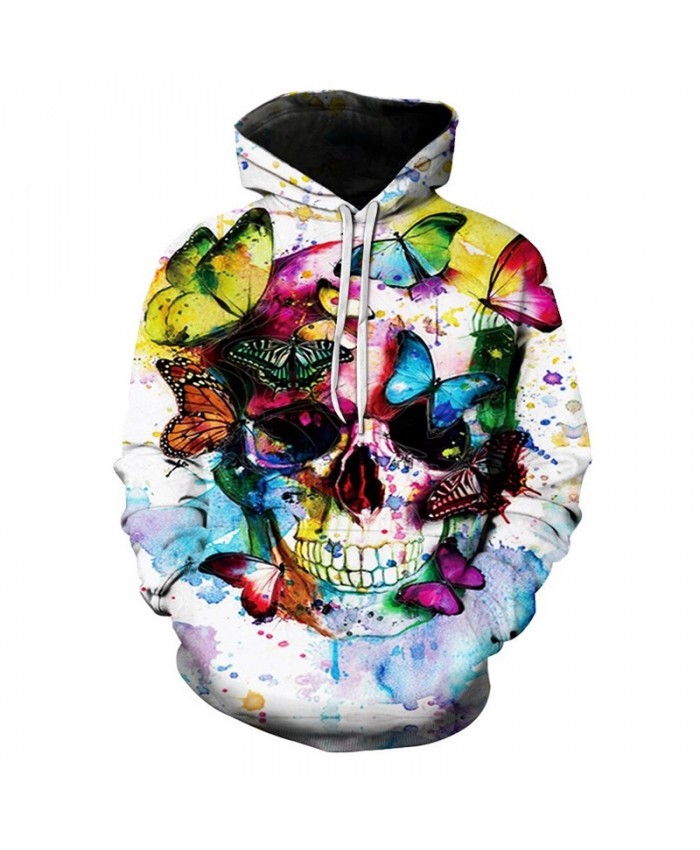 Skull 3D Hoodies Men Hoody Casual Sweatshirt Unisex Tracksuit Pullover Hoodie Print Coat Brand Streatwear Drop Ship