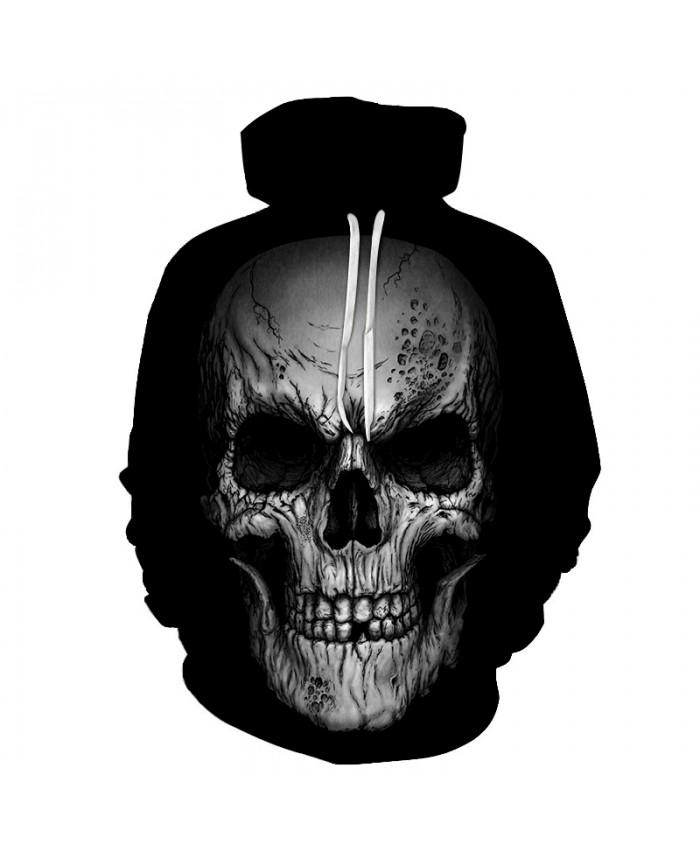Skull Hoodies 3D Printed Mens Hoodie 2021 Fashion Clothing for Men Custom Autumn Winter Sweatshirts Pullover Drop Ship L