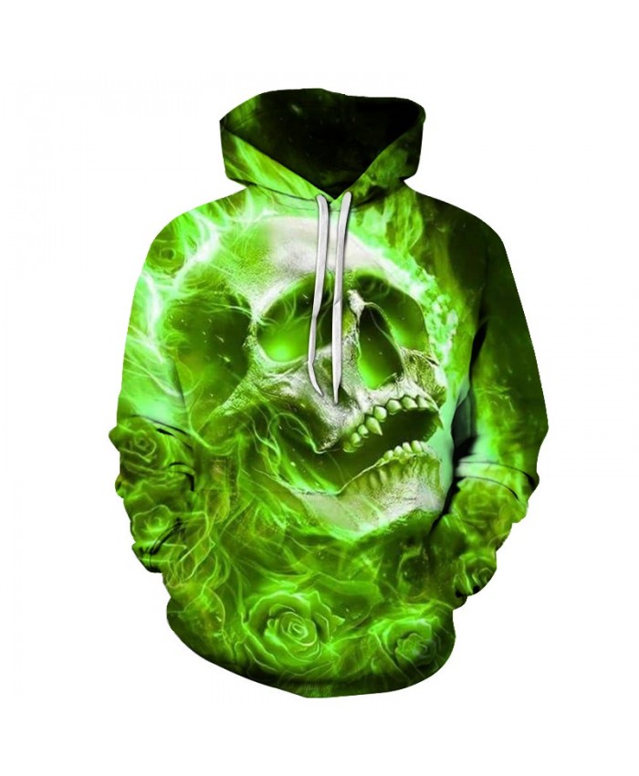 Skull Hoodies Sweatshirts Men Tracksuits Streetwear Coat 3d Printing Pullover Autumn Hoodie Anime Hoodie Drop Ship