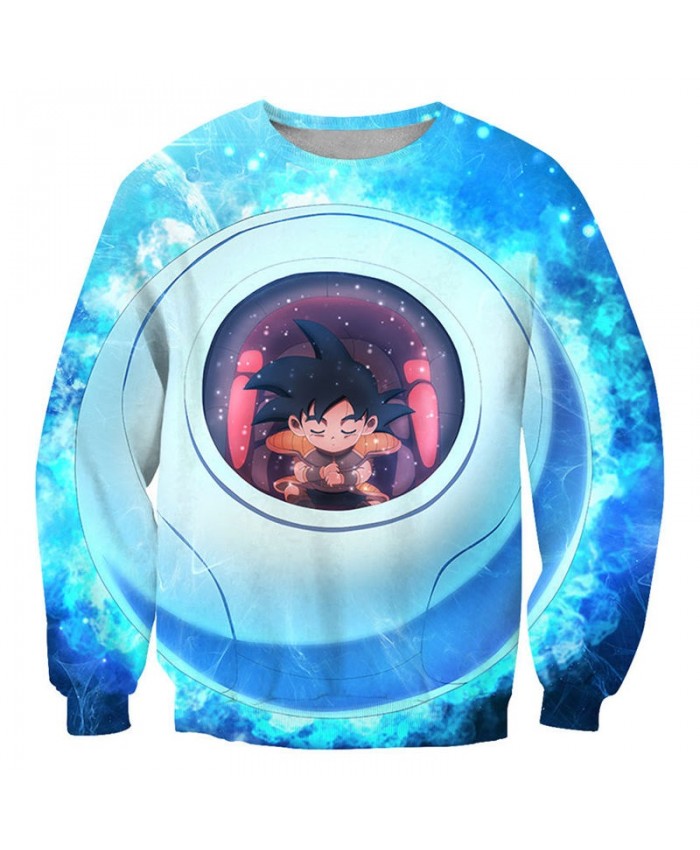 Sleeping In A Jar Dragon Ball 3D Printed Mens Pullover Sweatshirt Pullover No Cap Men Streetwear Sweatshirt Clothes